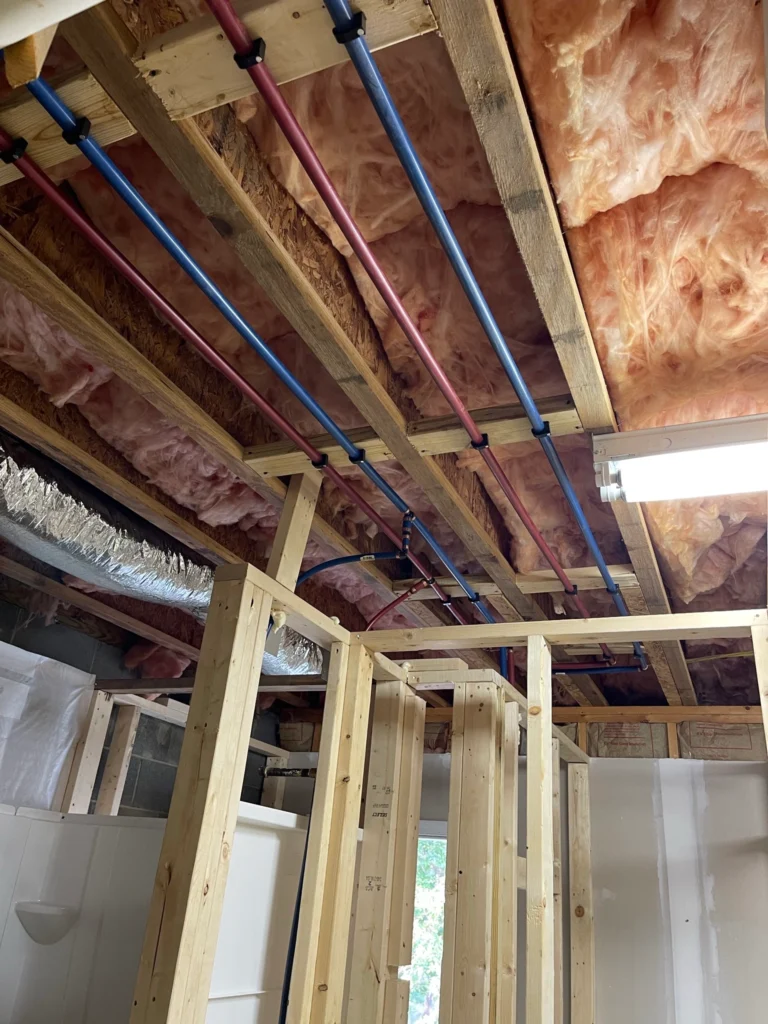 New construction plumbing installed by Mastermind plumbing